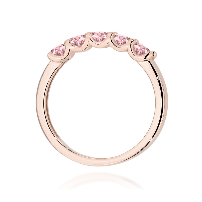 Inel Aur 14K cu Diamante Roz de Laborator 0.50 ct, imaginea 7 din 12