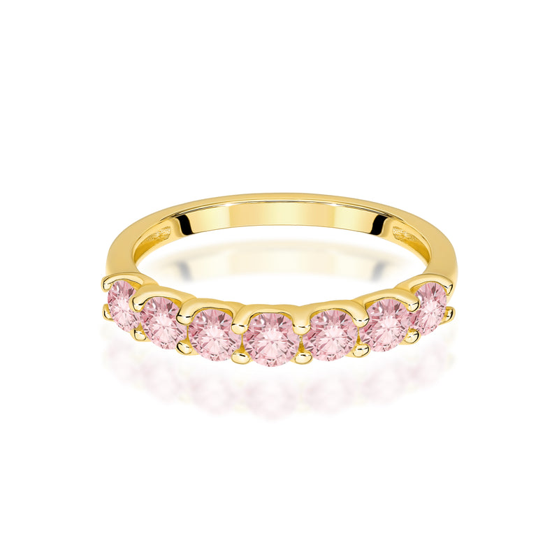 Inel Aur 14K cu Diamante Roz de Laborator 0.70 ct, imaginea 2 din 12