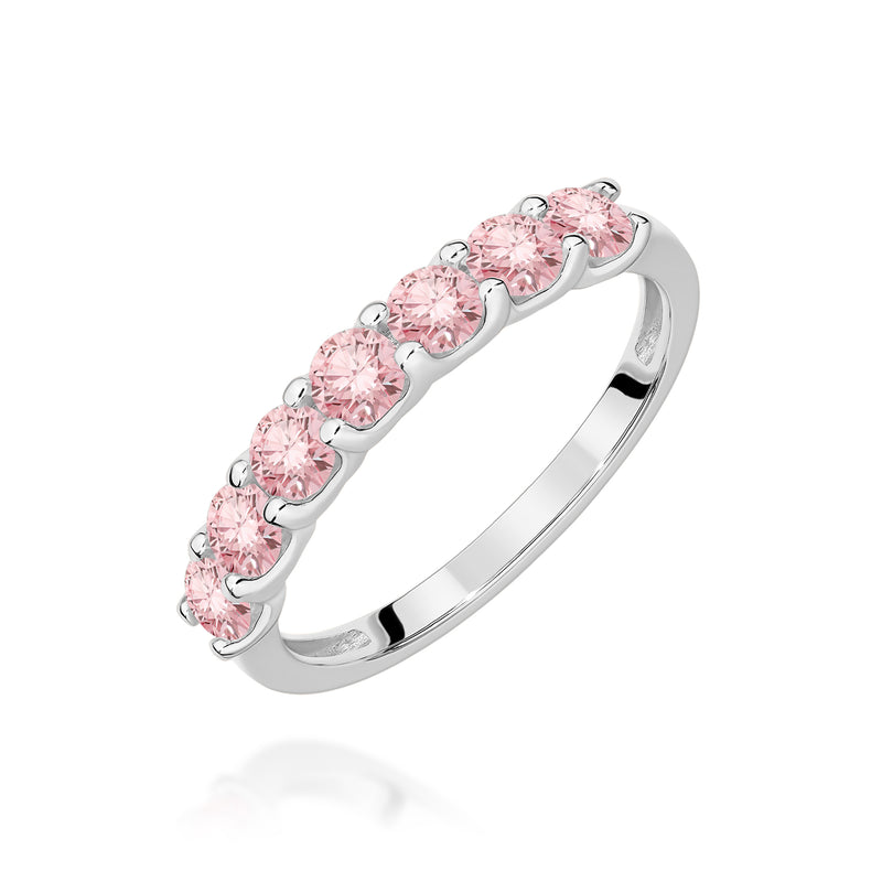 Inel Aur 14K cu Diamante Roz de Laborator 0.70 ct, imaginea 9 din 12