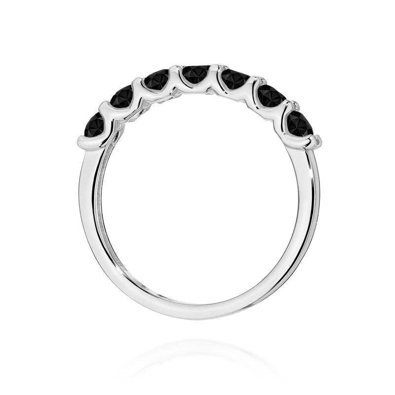 Inel Aur 9K cu Diamante Naturale Negre 0.84 ct, imaginea 7 din 8