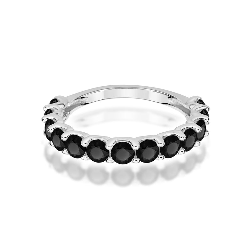 Inel Aur 9K cu Diamante Naturale Negre 1.56 ct, imaginea 6 din 8