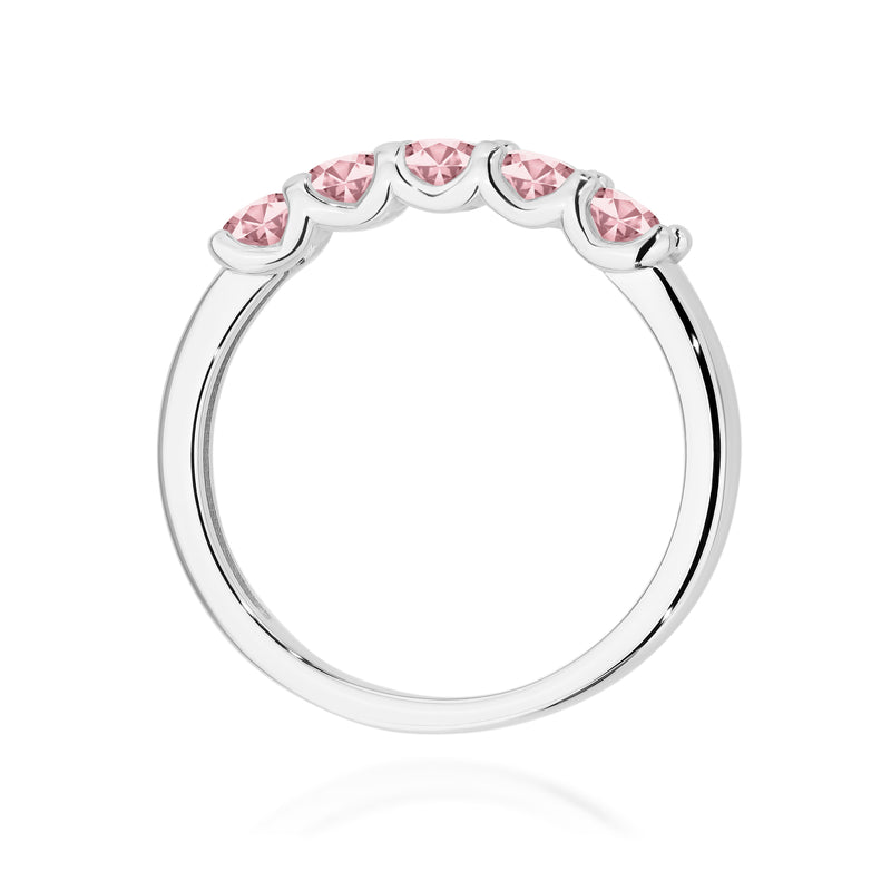 Inel Aur 9K cu Diamante Roz de Laborator 0.50 ct, imaginea 7 din 8