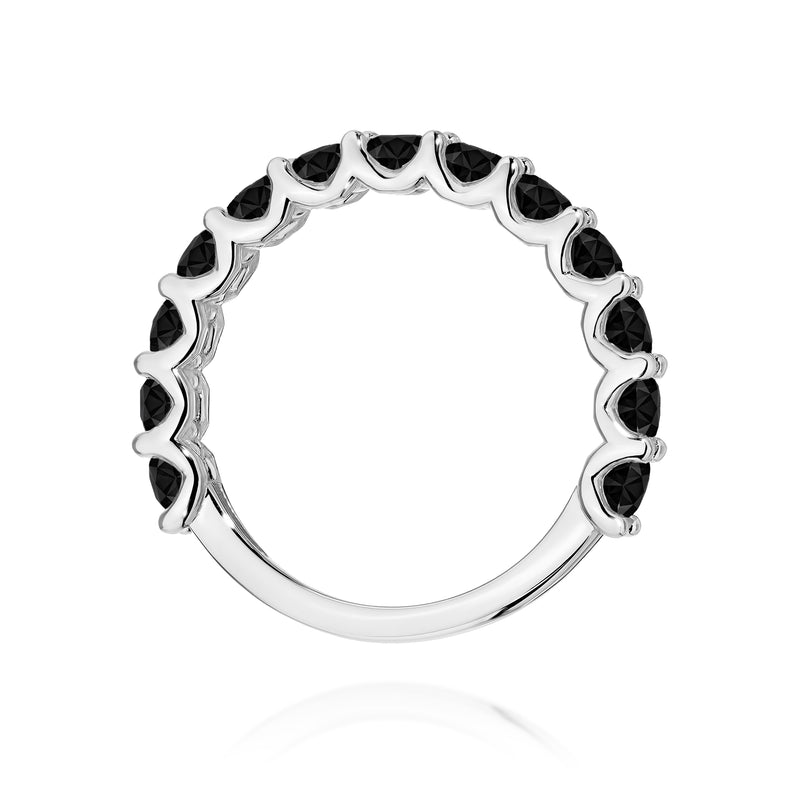 Inel Aur 14K cu Diamante Naturale Negre 1.56 ct, imaginea 11 din 12