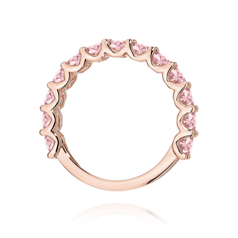 Inel Aur 14K cu Diamante Roz de Laborator 1.30 ct, imaginea 7 din 12