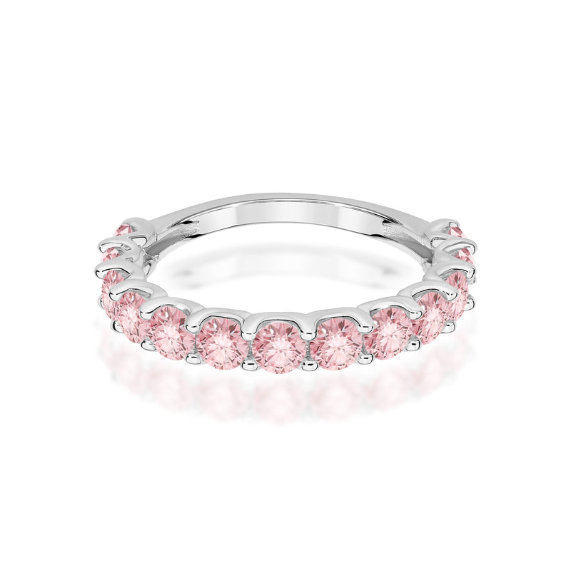 Inel Aur 14K cu Diamante Roz de Laborator 1.30 ct, imaginea 10 din 12