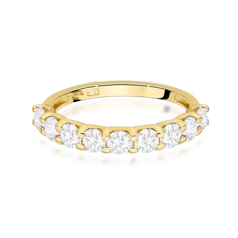 Inel Aur 14K cu Diamante Naturale 0.90 ct, imaginea 2 din 8