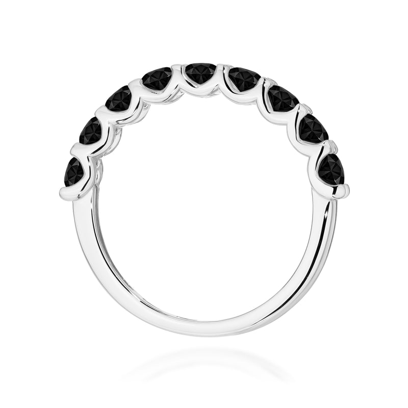 Inel Aur 14K cu Diamante Naturale Negre 1.08 ct, imaginea 11 din 12