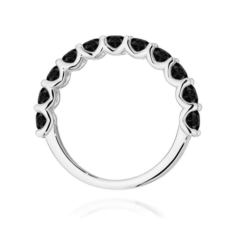 Inel Aur 14K cu Diamante Naturale Negre 1.32 ct, imaginea 11 din 12