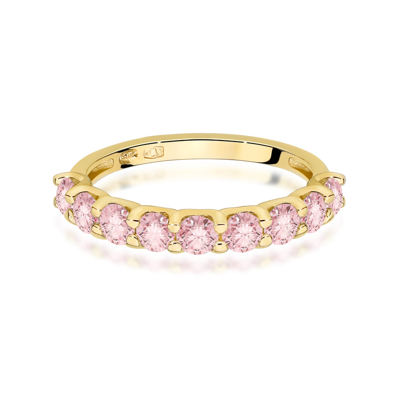 Inel Aur 14K cu Diamante Roz de Laborator 0.90 ct, imaginea 2 din 12