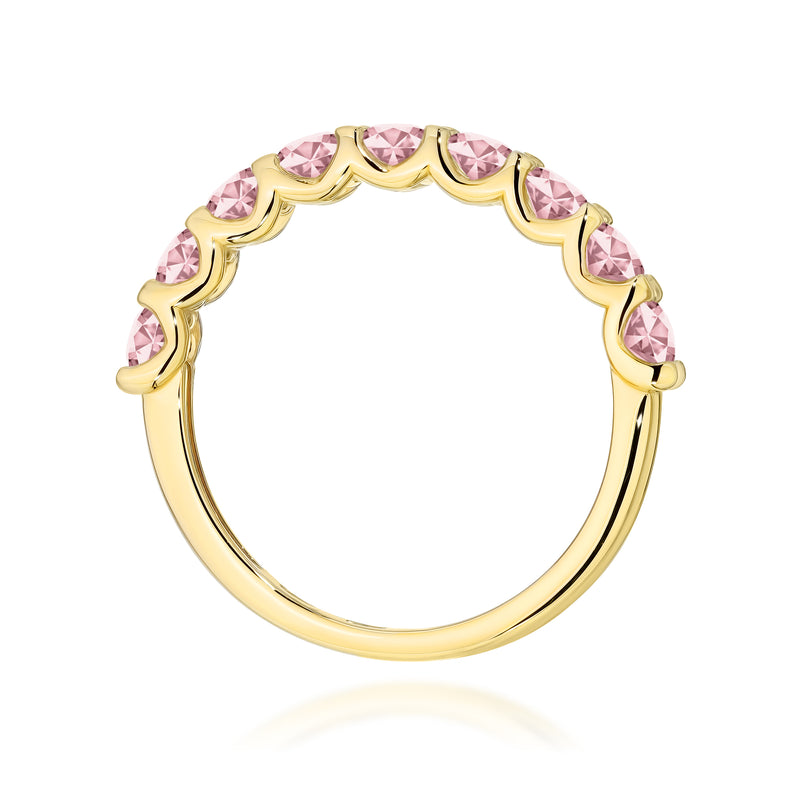 Inel Aur 14K cu Diamante Roz de Laborator 0.90 ct, imaginea 3 din 12
