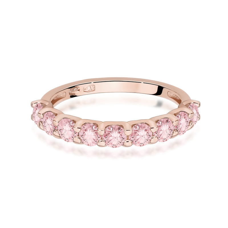 Inel Aur 14K cu Diamante Roz de Laborator 0.90 ct, imaginea 6 din 12