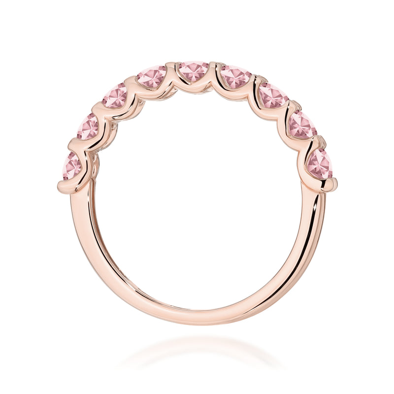 Inel Aur 14K cu Diamante Roz de Laborator 0.90 ct, imaginea 7 din 12