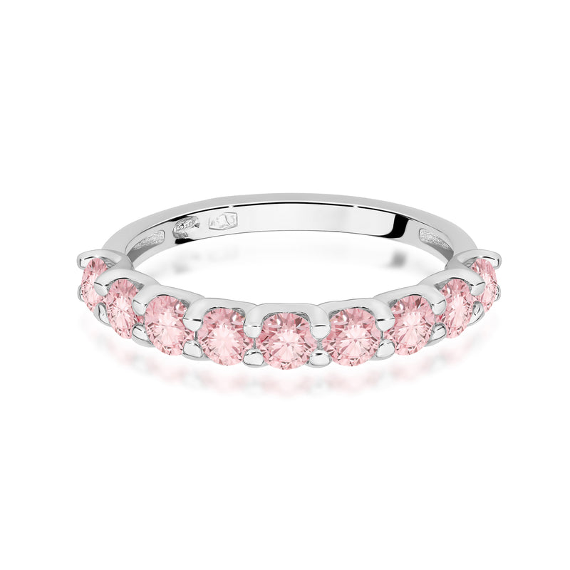 Inel Aur 14K cu Diamante Roz de Laborator 0.90 ct, imaginea 10 din 12