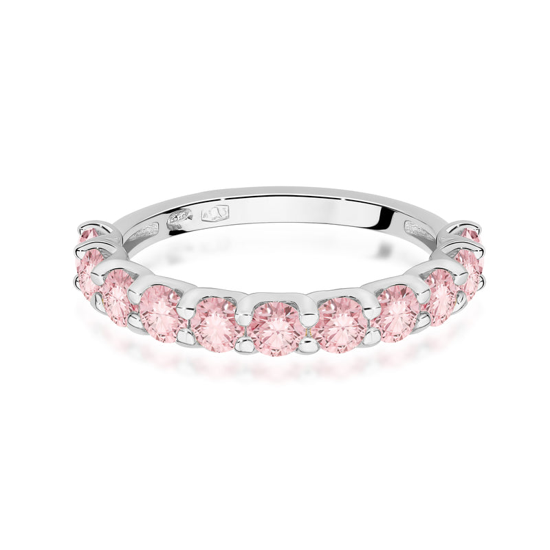 Inel Aur 14K cu Diamante Roz de Laborator 1.10 ct, imaginea 10 din 12