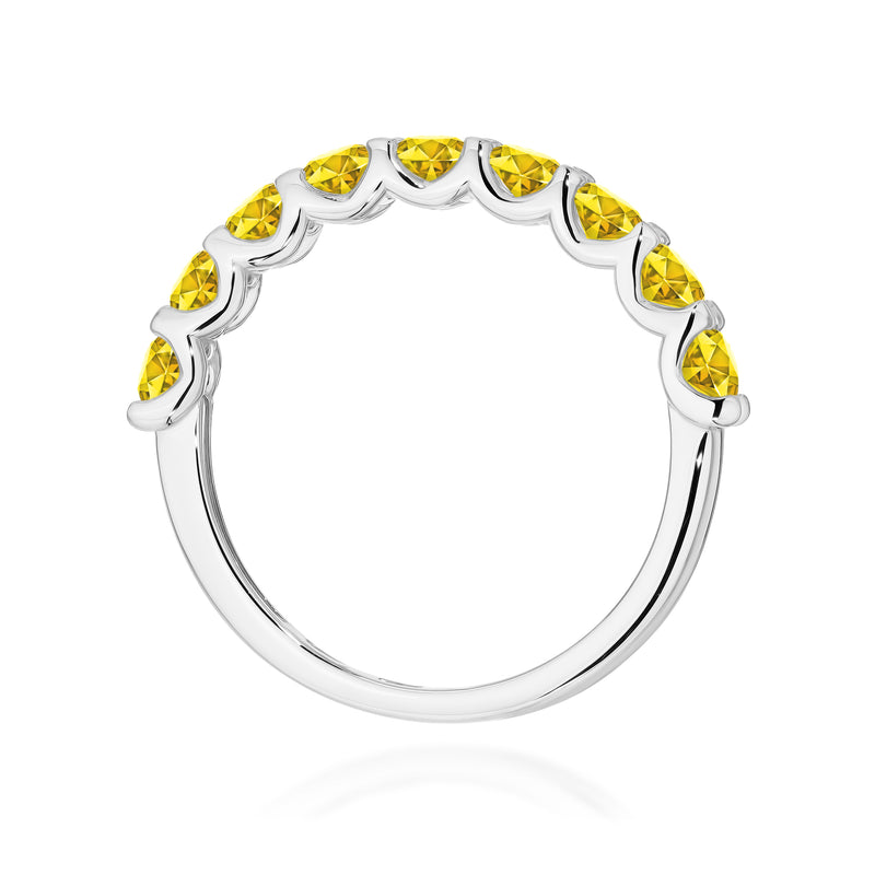 Inel Aur 14K cu Diamante Galbene de Laborator 0.90 ct, imaginea 11 din 12