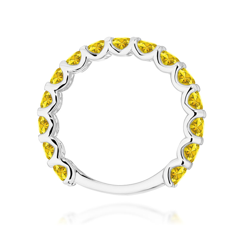 Inel Aur 14K cu Diamante Galbene de Laborator 1.50 ct, imaginea 11 din 12